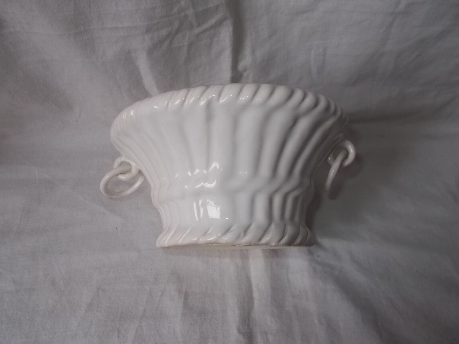 White earthenware basket