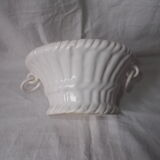 White faience basket