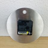 Cristel Panoply model clock, brushed stainless steel