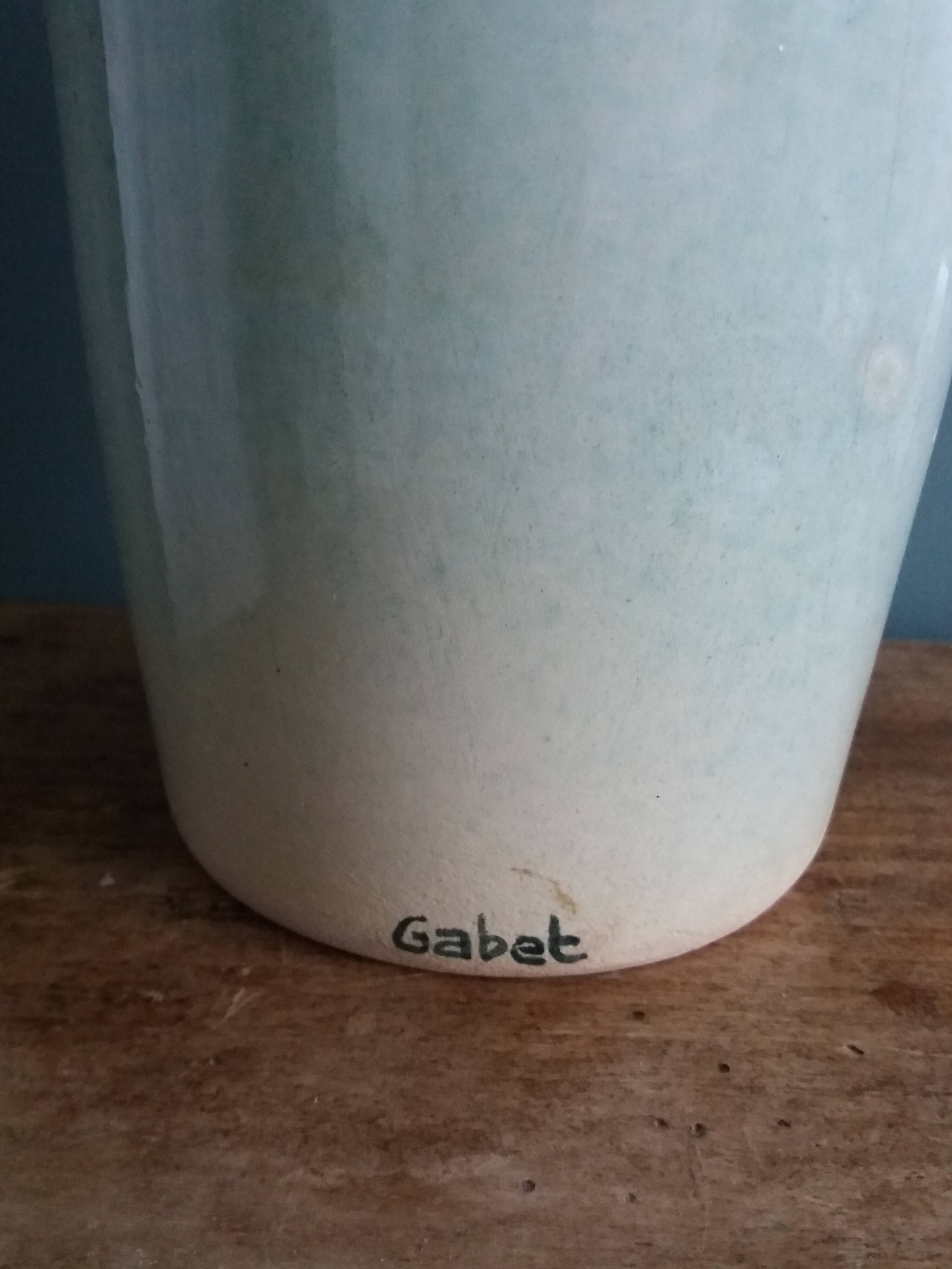 Vase signed Gabet
