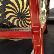 Armchair barrel Art Deco velvet Daisy spirit boudoir dandy