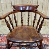 Fauteuil anglais en orme du XIXème