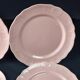 8 vintage dessert plates Salins powder pink – Ø 21.6 cm