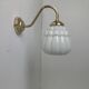 Pair of vintage opaline wall sconces