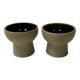 Set of 2 German ceramic candle holders