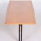 Mid-Century Modern Ash & Steel Dining Table, 1960s
