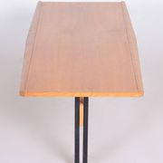 Mid-Century Modern Ash & Steel Dining Table, 1960s