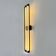 Double black neon wall light by Gian N. Gigante for Zerbetto, 1980