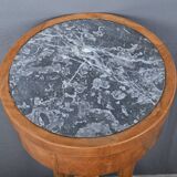 Cherrywood and marble pedestal table, Restoration period – early 19th century