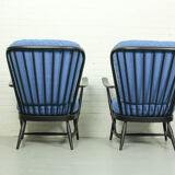 Canapé-lit modèle '355' et 2 fauteuils windsor, Lucian Ercolani pour Ercol