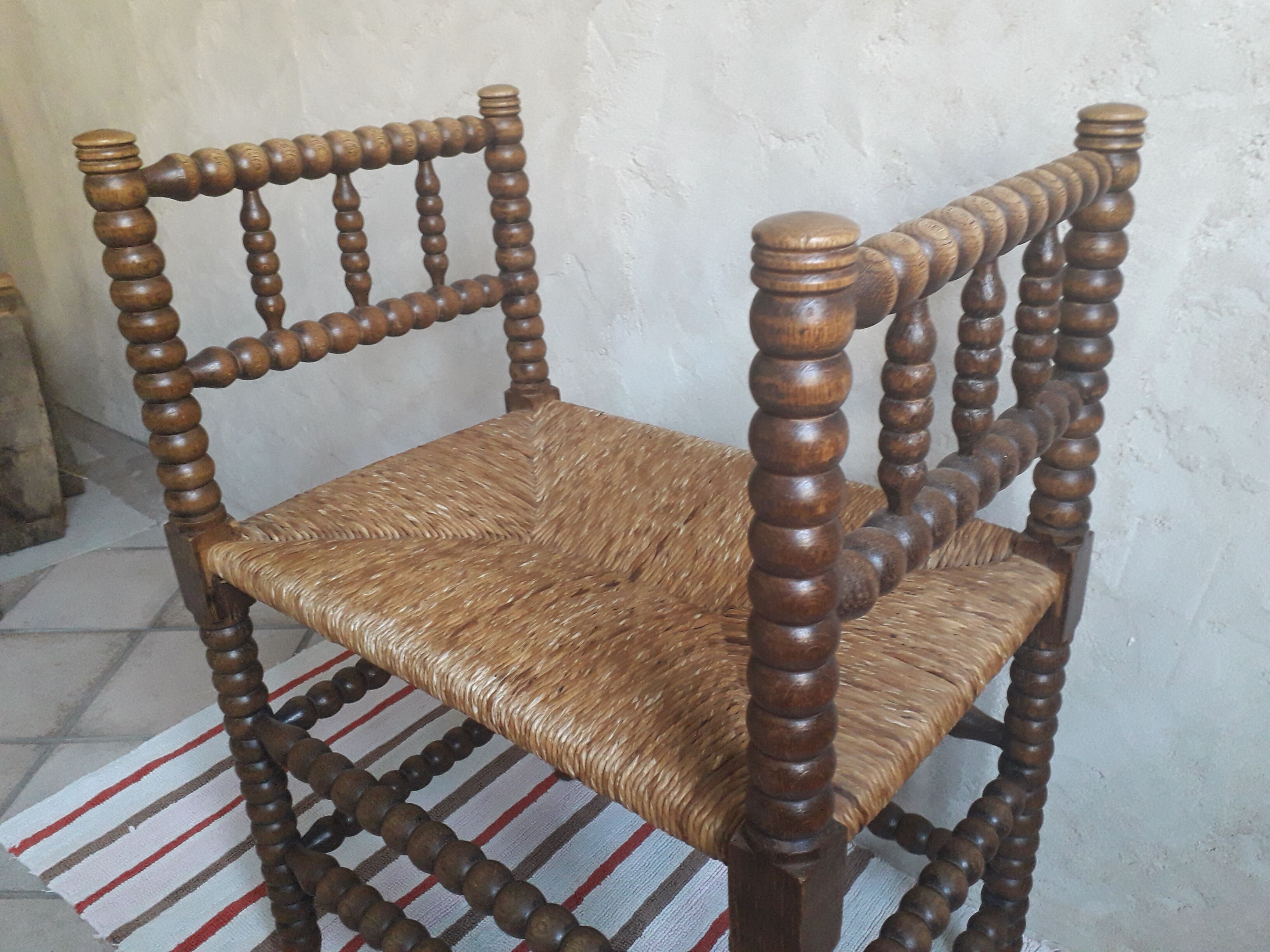 Mulched bench turned wood