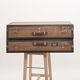 Pair of old rigid suitcases for cars