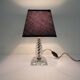 Vintage glass and brass lamp