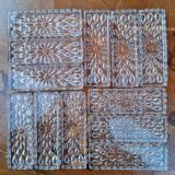 12 Baccarat crystal knife rests