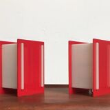 Mid-century acrylic table lamps, set of 2