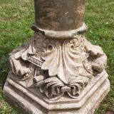 Holy water font on stone column (17th century)