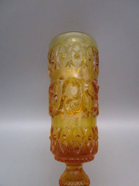 10 vintage amber champagne glasses