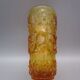 10 vintage amber champagne glasses