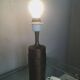 Stig Blomberg bronze table lamp with relief decoration, Sweden, 1960s