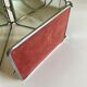 Horizontal Italian triptych barber mirror 1960 L69cm