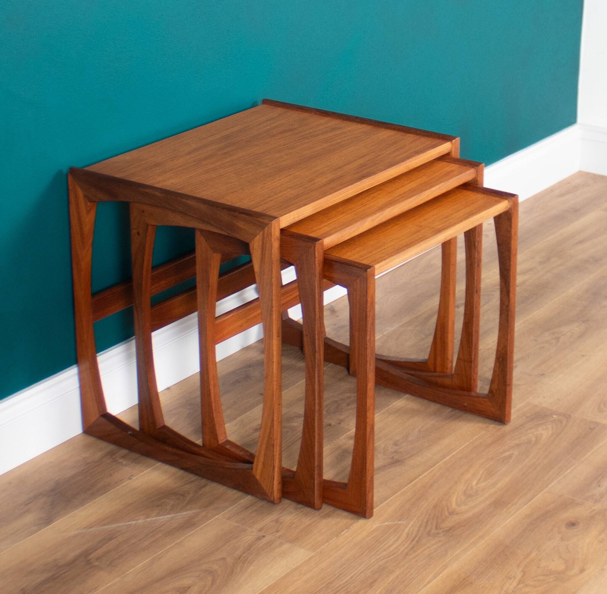 Retro Teak 1960s G Plan Quadrille Nest Of Coffee Tables