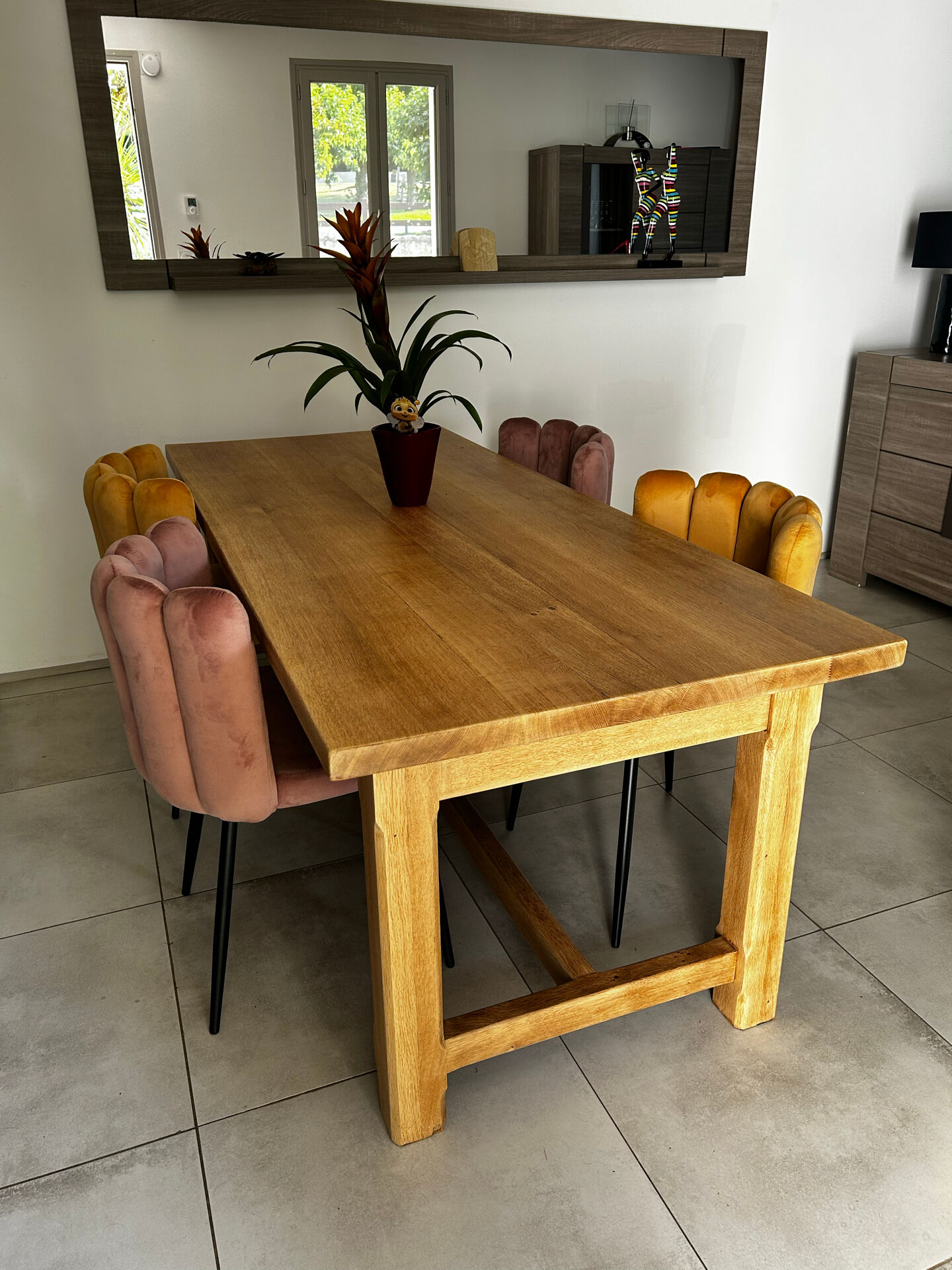 Table de ferme chêne massif
