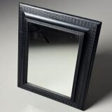 Ripple frame mirror black 20th century
