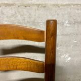 Set of 6 vintage brutalist chairs