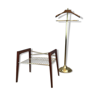 Ensemble valet et étagère pour valises