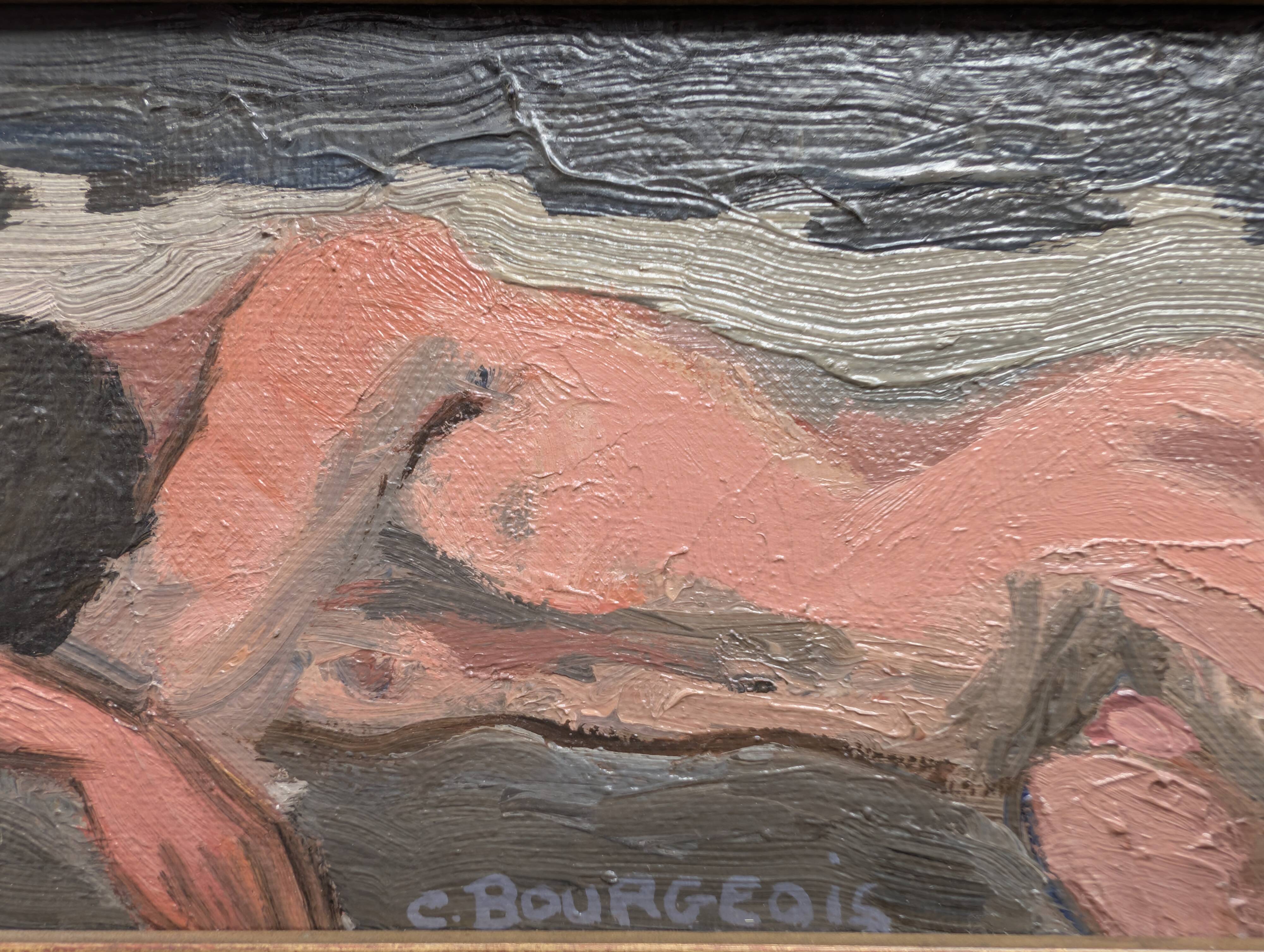 Oil on canvas "Small male nude"