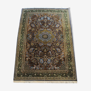 Authentic Persian carpet kork Ghom 205cm x 140cm