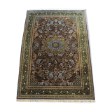 Authentic Persian carpet kork Ghom 205cm x 140cm