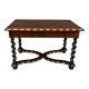 Table, bureau en marqueterie de bois précieux, époque Napoléon III, milieu XIXe