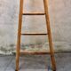 Wooden triangular ladder