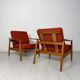 2x 1960s vintage Danish FD164 teak lounge chairs Arne Vodder for CADO