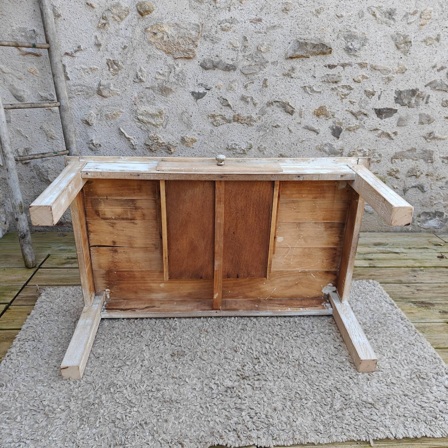 Patinated country coffee table