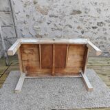 Table basse campagne patinée