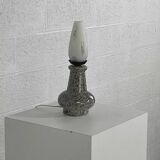 Vintage ceramic and opaline lamp