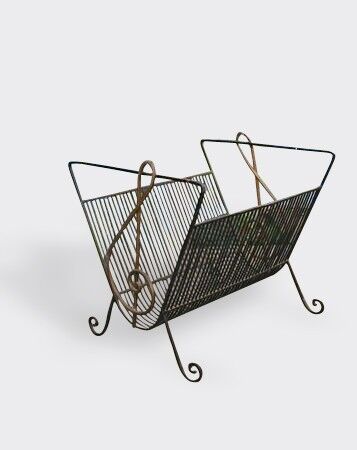Magazine rack wrought iron
