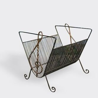 Magazine rack wrought iron