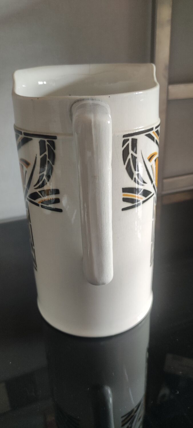 Art Deco toilet set Digoin Sarreguemines