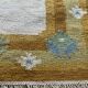 Swedish Wool Rug Flat Weave Kilim Rölakan Signed Ae 1960s