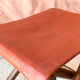 Vintage folding stool Leather & Wood Curule style