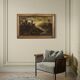 Peinture de paysage italienne antique du XVIIIe siècle