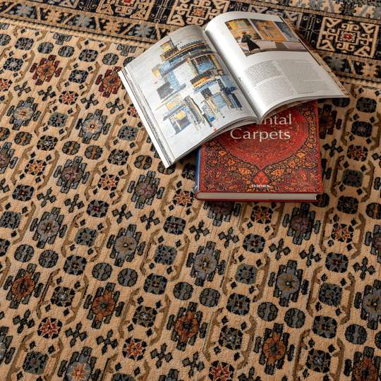 Mina 120x150 cm black persian carpet