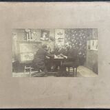 Peintres du XIXe à identifier tirage albuminé Fin XIXe