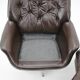 1970s Leatherette Swivel Lounge Chair