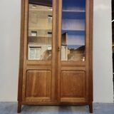Vitrine parisienne d'école en chêne, 1950