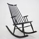 1960s Varjosen Puunjalostus Beech Rocking Chair, Finland