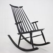 1960s Varjosen Puunjalostus Beech Rocking Chair, Finland